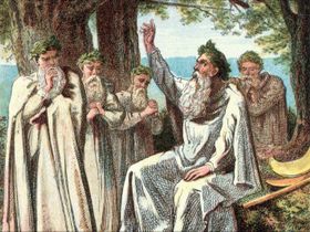 Druid, member of the learned class among the ancient Celts. They acted as priests, teachers, and judges. The earliest known records of the Druids come from the 3rd Century BCE.