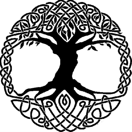 Celtic Pagan Traditional Tree of Life - Crann Bethadh